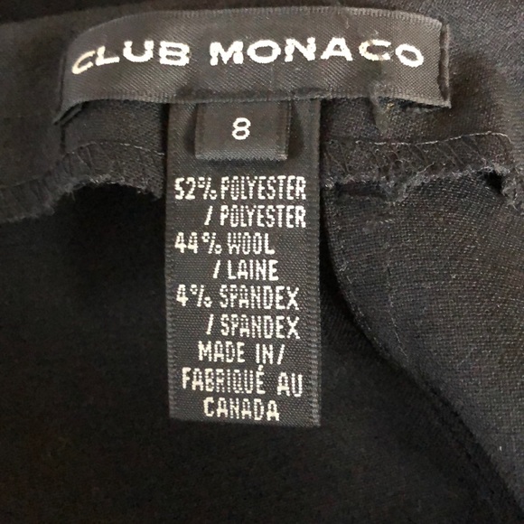 CLUB MONACO BLACK CLASSIC SKIRT - Picture 8 of 8